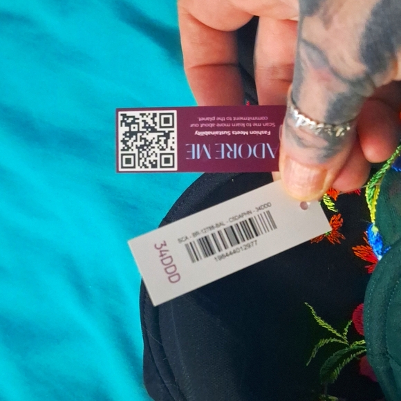 ADORE ME 34DDD floral lightly lined push up demi bra - Picture 3 of 3